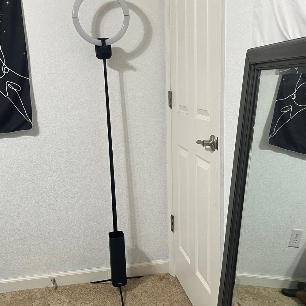 Adjustable Black Ring Light Stand